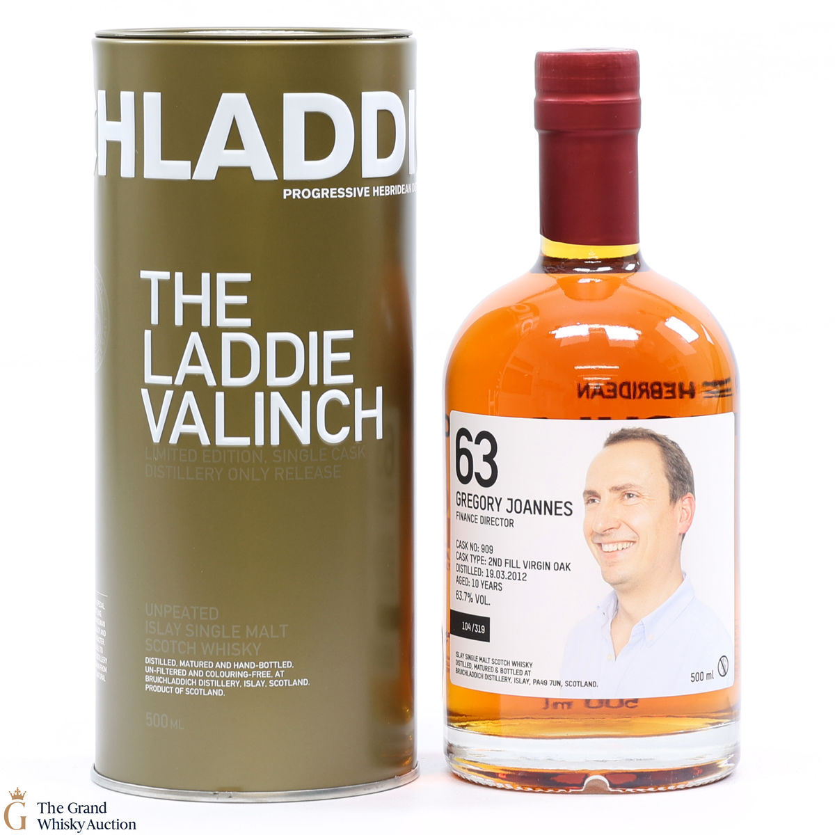 Bruichladdich - 10 Year Old 2012 Gregory Joannes Valinch #63 50cl