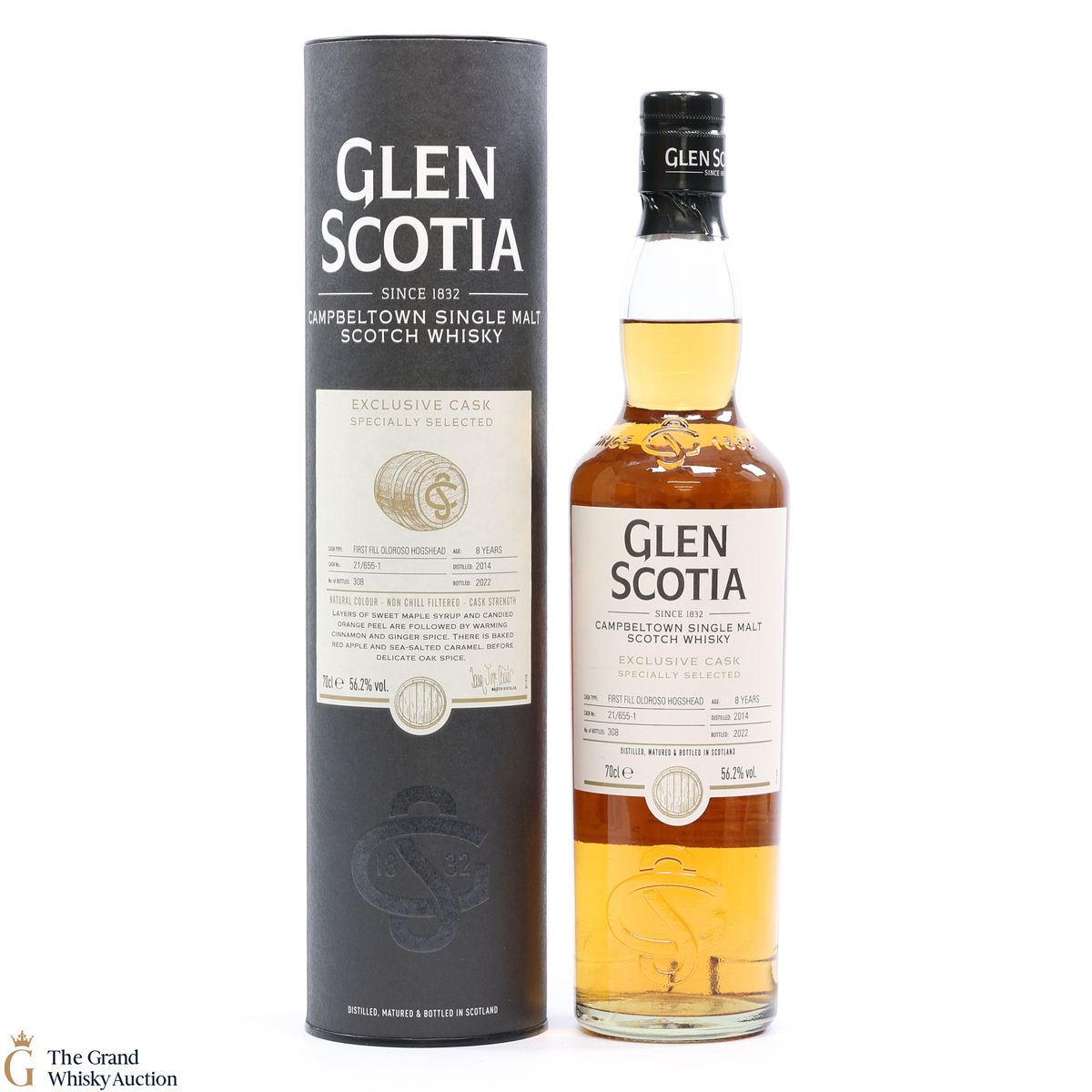 Glen Scotia - 8 Year Old Exclusive First Fill Oloroso Hogshead Finish Cask 2014 - #21/655-1
