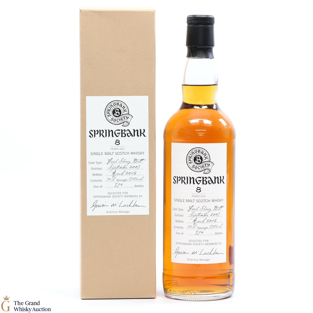 Springbank - 8 Year Old 2007 Sherry - Springbank Society