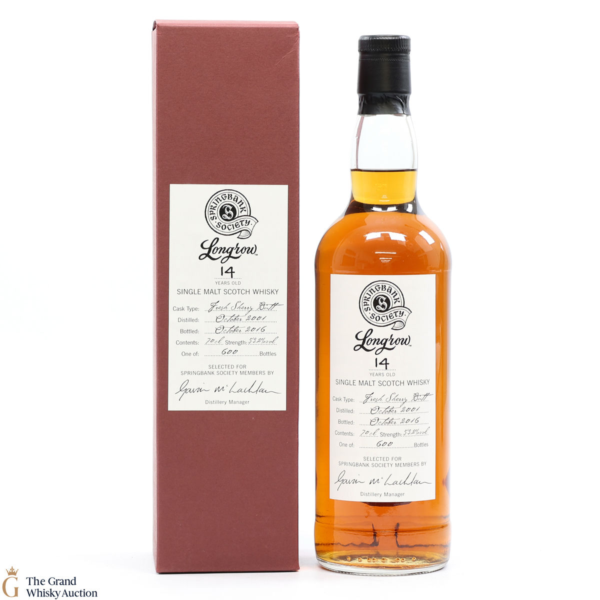 Longrow - 14 Year Old 2001 Sherry - Springbank Society