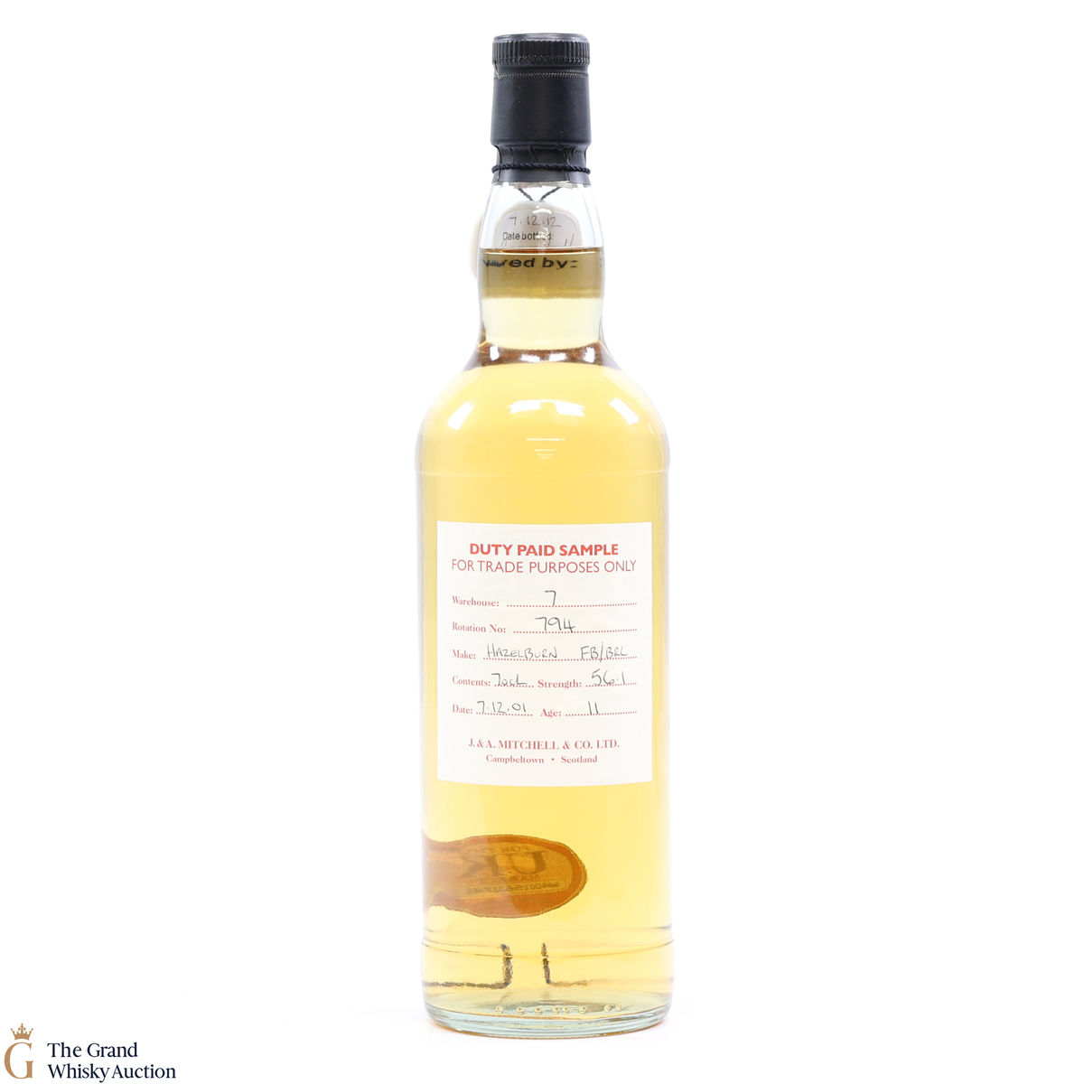 Hazelburn - 11 Year Old 2001 Duty Paid Sample #794 Fresh Bourbon 