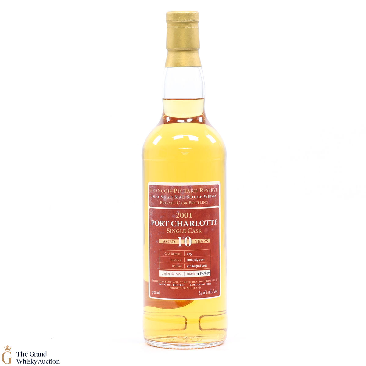 Port Charlotte - 10 Year Old 2001 Single Cask #275