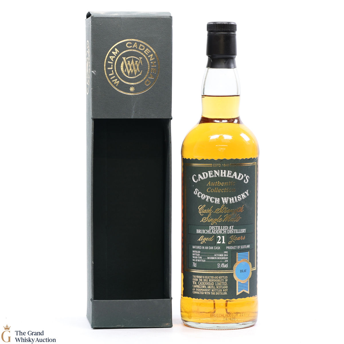 Bruichladdich - 21 Year Old 1992 Cadenhead's 1992 
