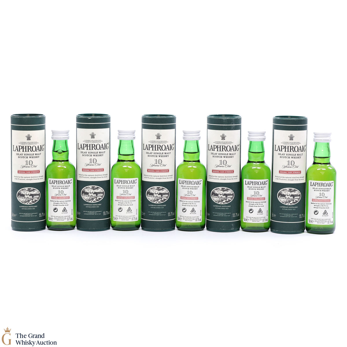 Laphroaig - 10 Year Old - Original Cask Strength (5 x 5cl)