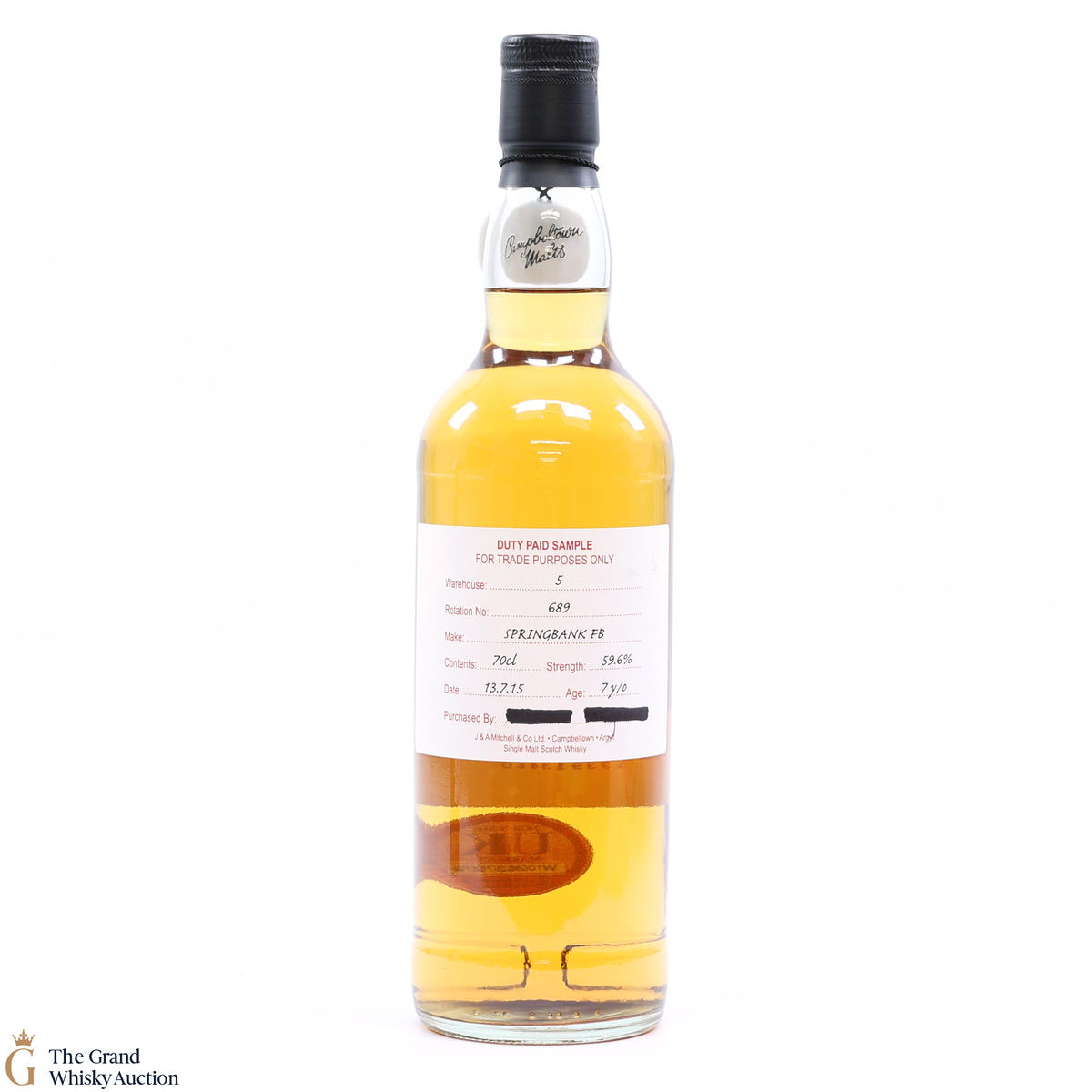 Springbank - 7 Year Old - 2014 Duty Paid Sample Fresh Barrel