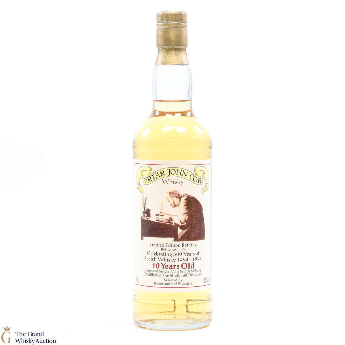 Strathmill - 10 Year Old Limited Edition Friar John Cor 500 Years of Whisky