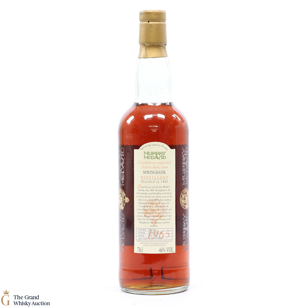 Springbank - 34 Year Old 1965 Fresh Sherry - Murray McDavid 