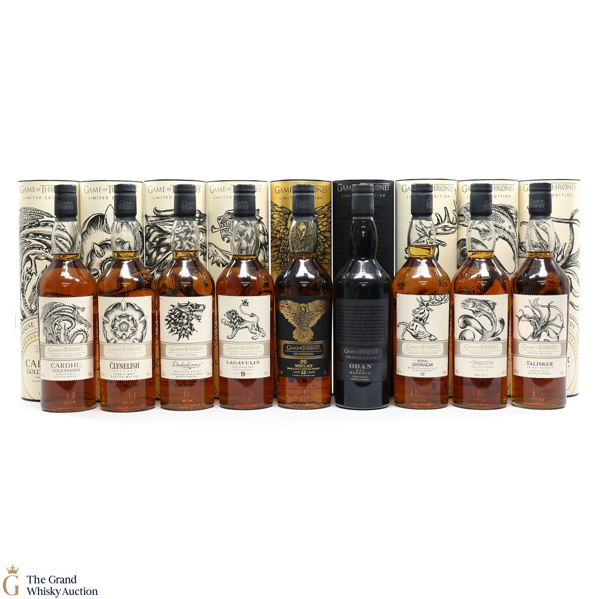 Game of Thrones - Limited Editions - 9 x 70cl (with Mortlach)