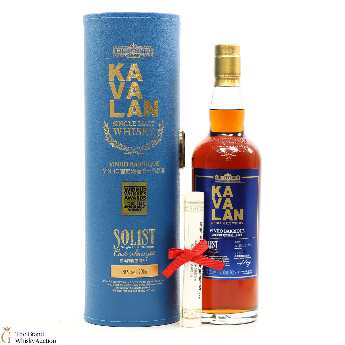 Kavalan - Solist - Vinho Barrique (Cask Strength 58.6%) W131009008A
