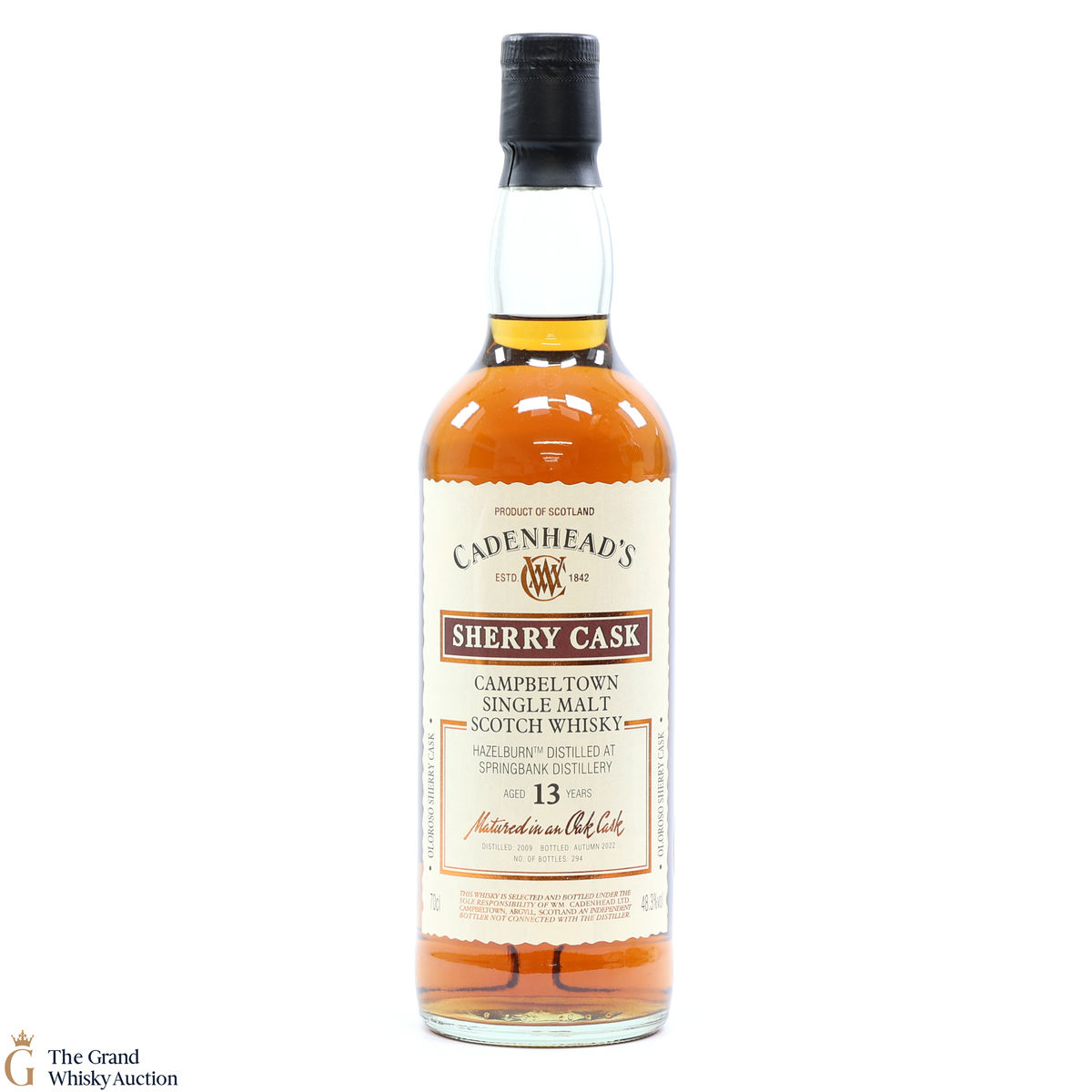 Springbank - 13 Year Old 2009 Cadenhead's Oloroso Cask 2022
