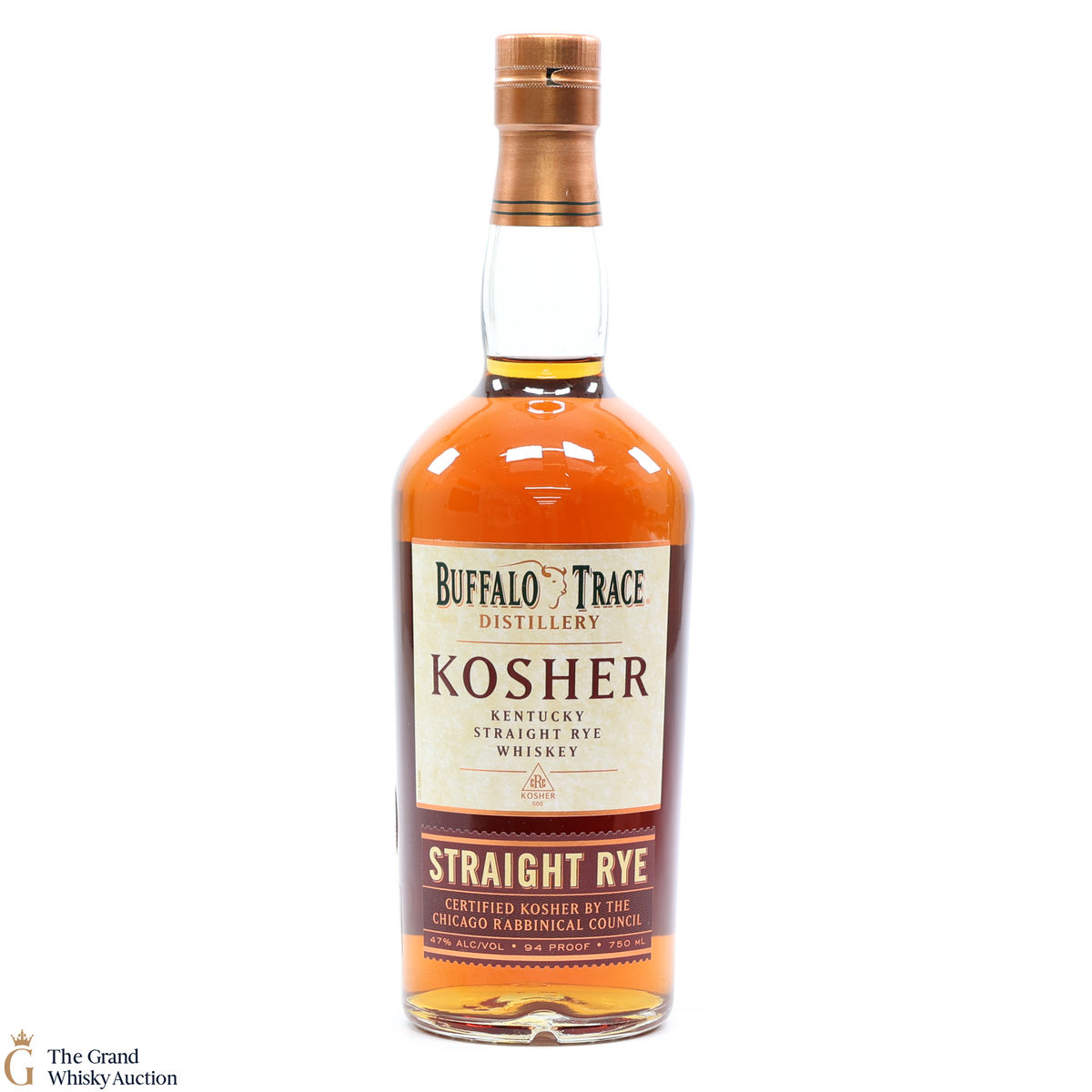 Buffalo Trace - Kosher Straight Rye Recipe 94 Proof 75cl