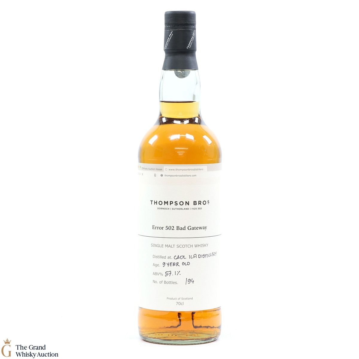 Caol Ila - 9 Year Old 2013 Refill Hogshead - Thompson Bro's Error 502 Bad Gateway