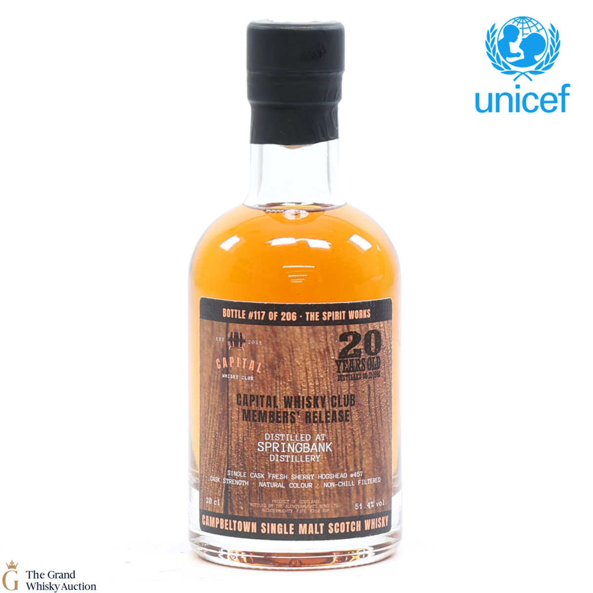 Springbank - 20 Year Old - Capital Whisky Club - Charity Bottle (20cl)