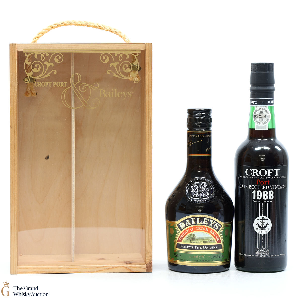 Croft 1998 Port & Bailey's Original Irish Cream (1 x 35cl & 1 x 37.5cl) 