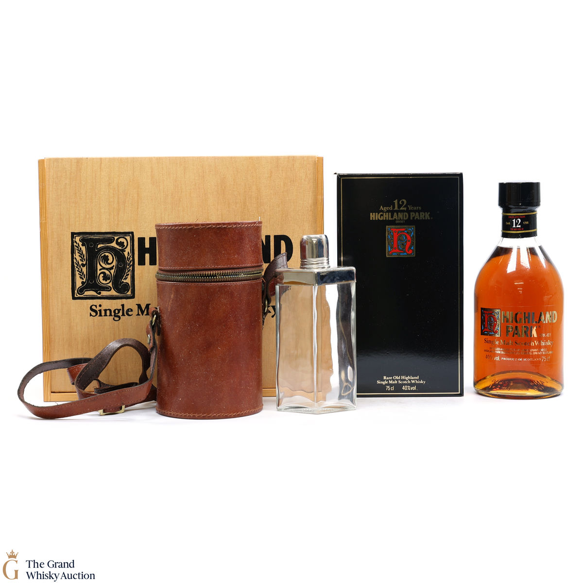 Highland Park - 12 Year Old (1980s) - Triple Flask Gift Set