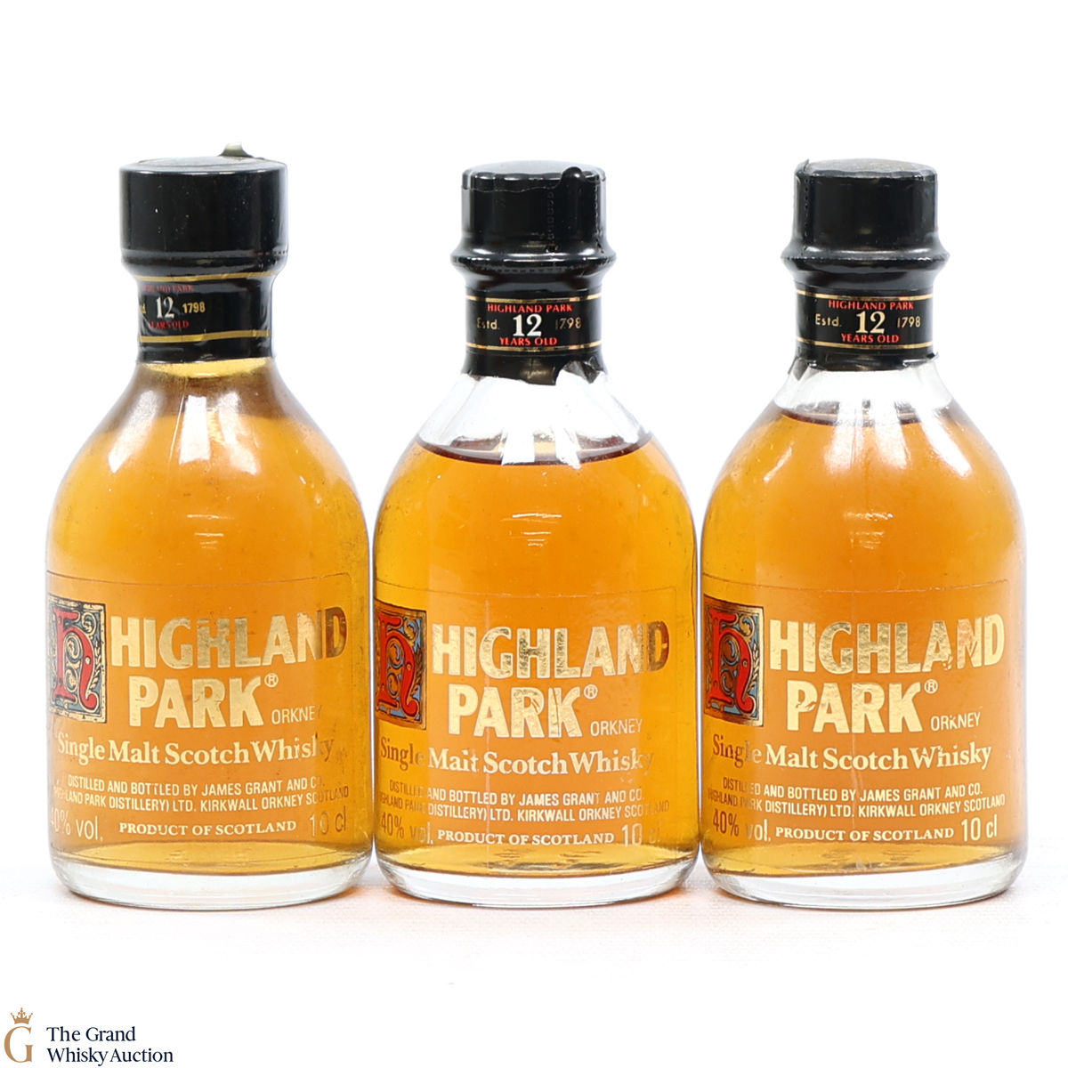 Highland Park - 12 Year Old (1980s) - 3 x 10cl