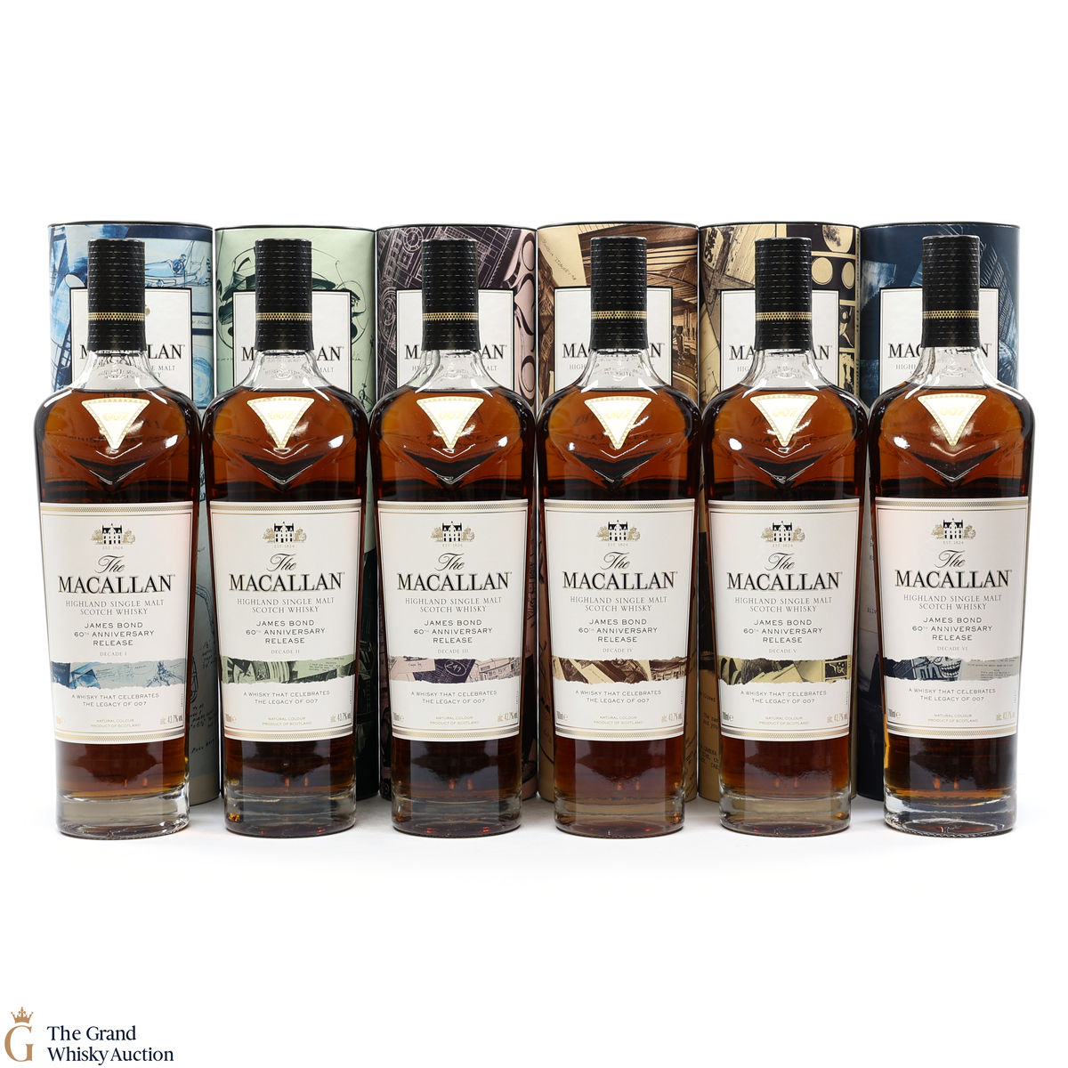 Macallan - James Bond 60th Anniversary - Decade I - VI (6 x 70cl)