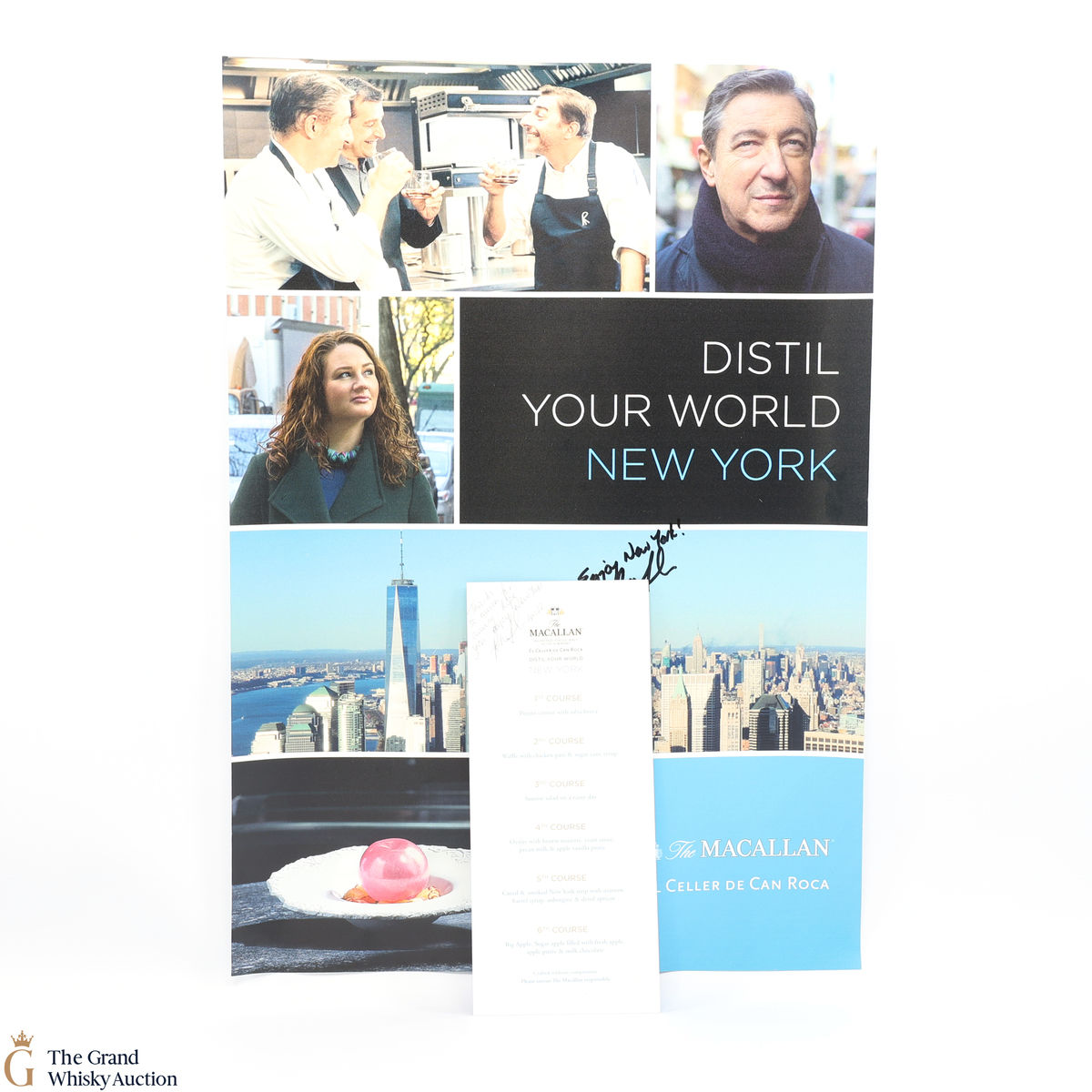 Macallan - Distil Your World - New York Poster & Menu (Signed by Polly Logan)