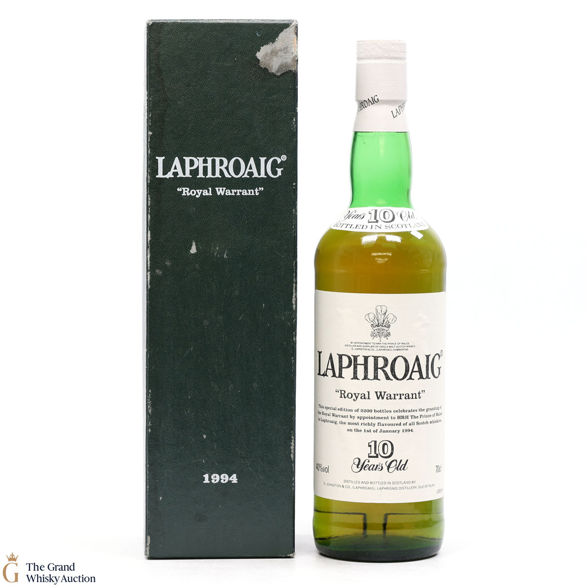 Laphroaig - 10 Year Old - 1994 Royal Warrant 