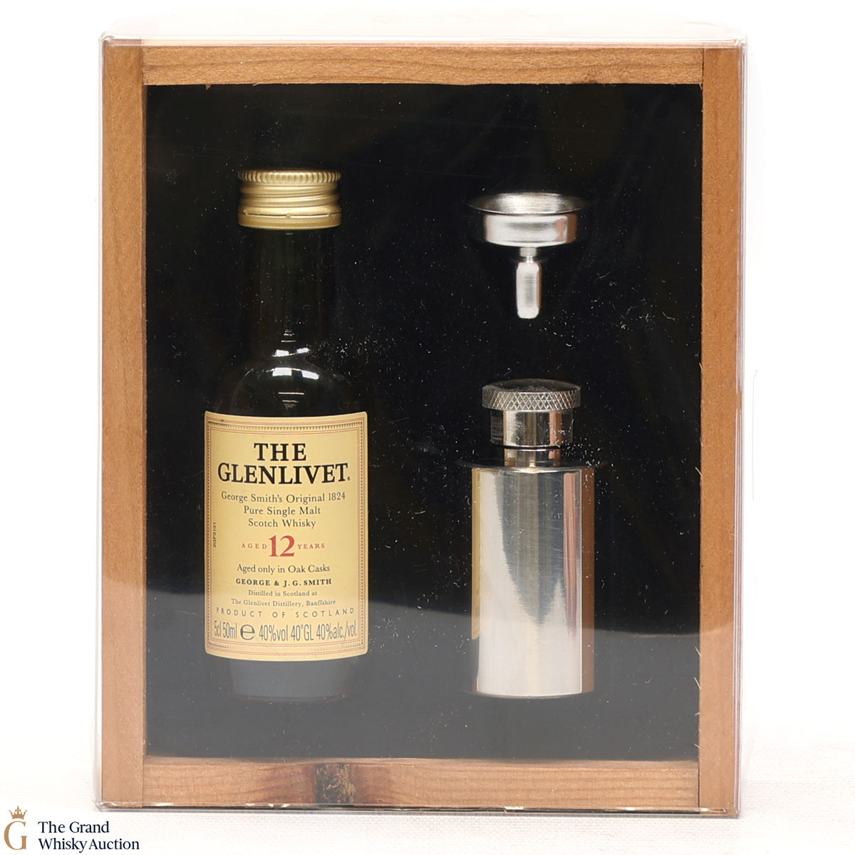 Glenlivet - 12 Year Old 5cl & Mini Hip Flask Set