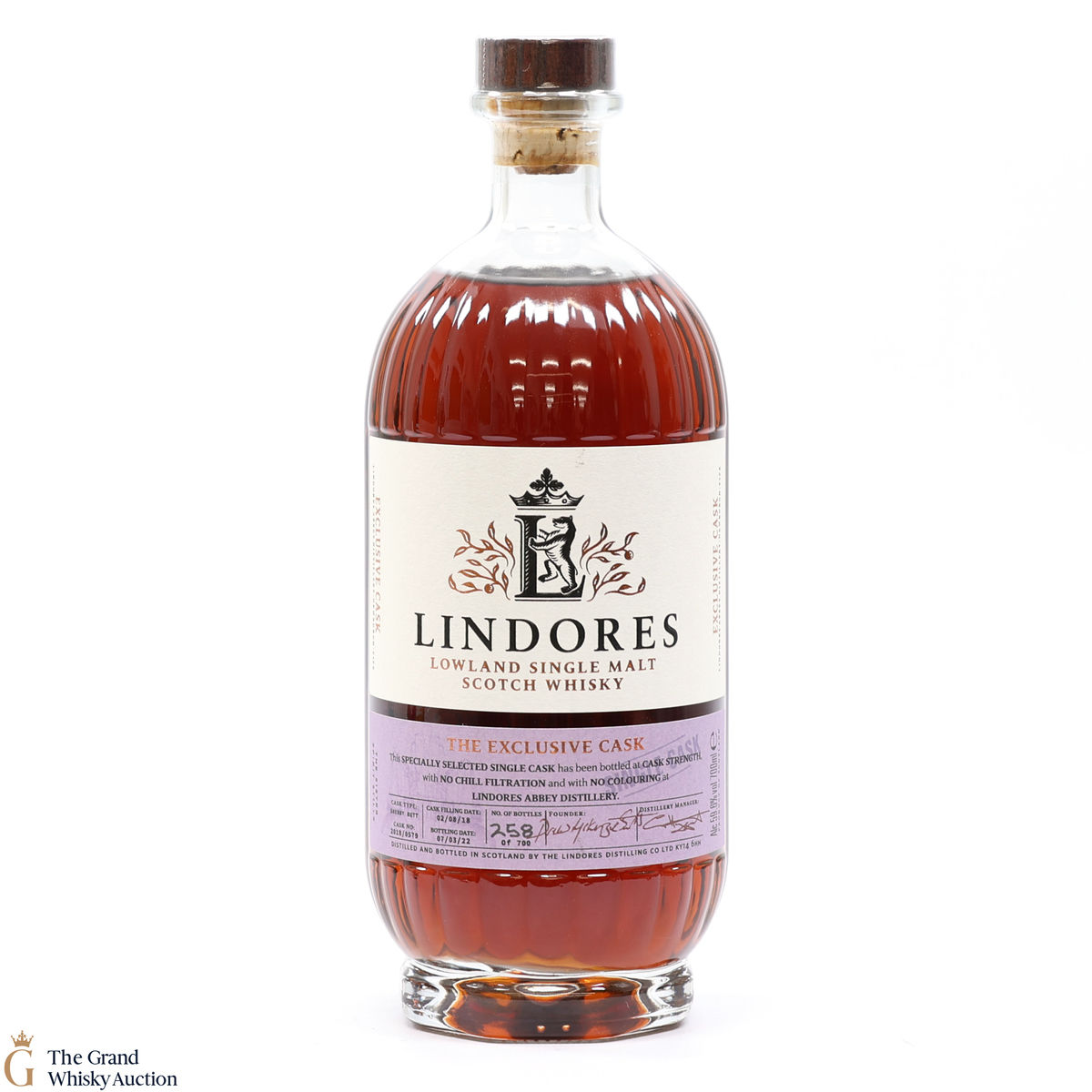 Lindores Abbey - 3 Year Old 2018 - Single Cask #2018/0579 - Master of Malt Exclusive