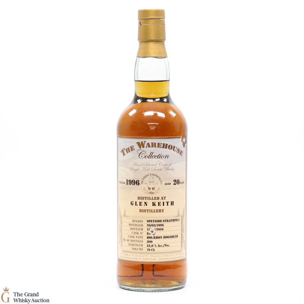 Glen Keith - 20 Year Old 1996 - Whisky Warehouse No.8