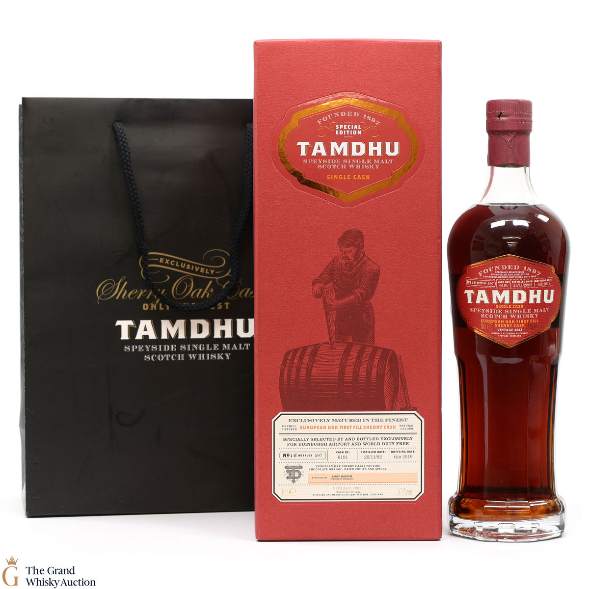 Tamdhu - 2002 Single Cask #6191 - Edinburgh Airport 