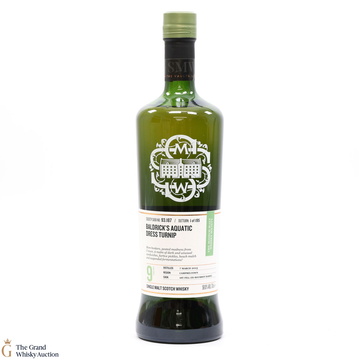 Glen Scotia - 9 Year Old 2013 - SMWS 93.187 - Baldrick's Aquatic Dress Turnip