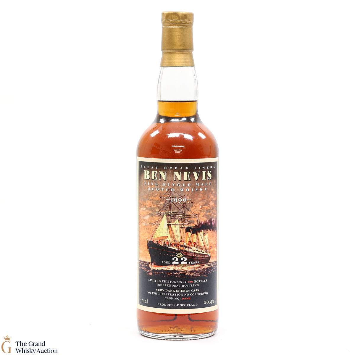 Ben Nevis - 22 Year Old 1990 Jack Wiebers Great Ocean Liners Whisky Ship Luzern #0218
