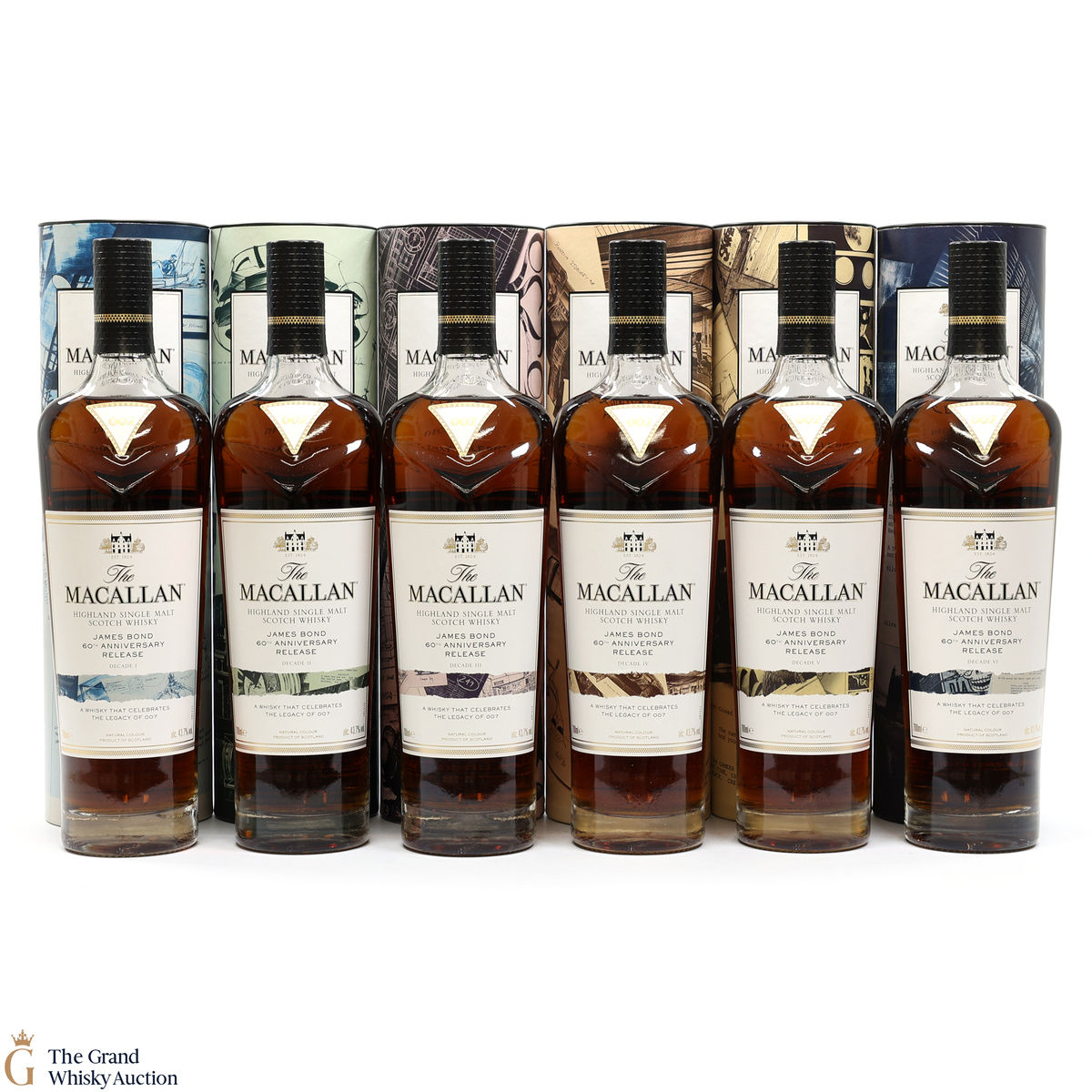 Macallan - James Bond 60th Anniversary - Decade I - VI (6 x 70cl)