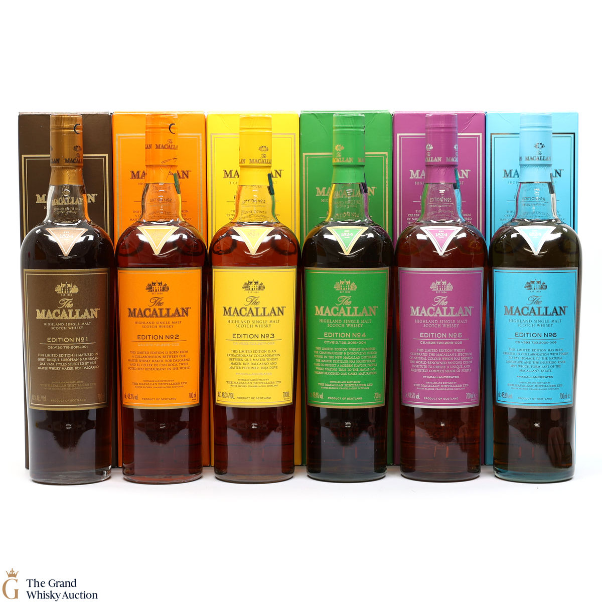 Macallan - Edition 1,2,3,4,5 & 6
