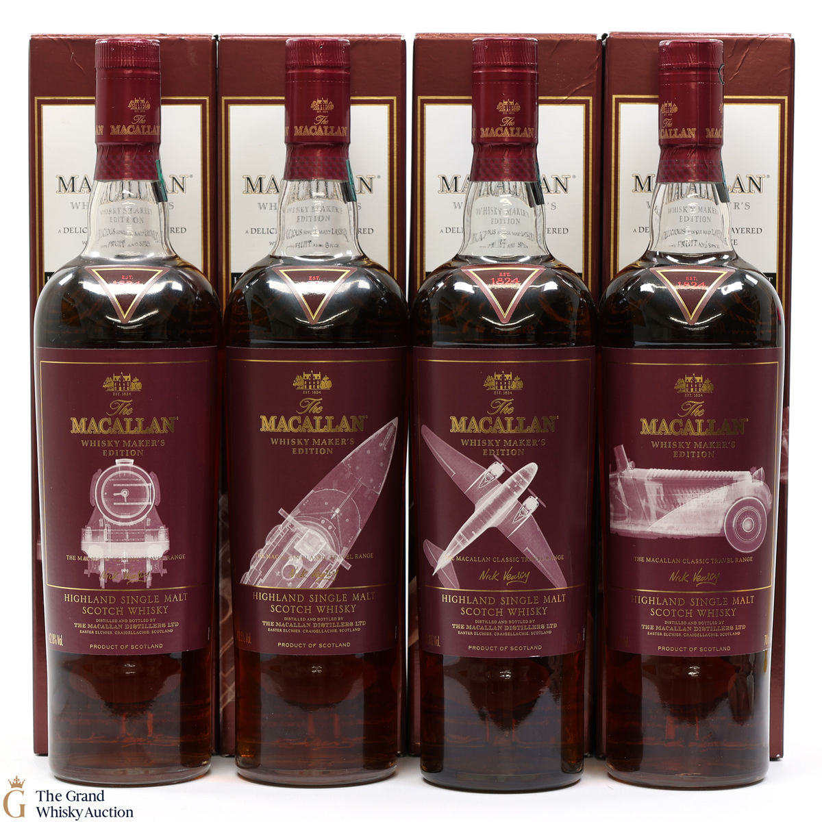 Macallan - Whisky Maker's Edition - Classic Travel Range - 4 x 70cl