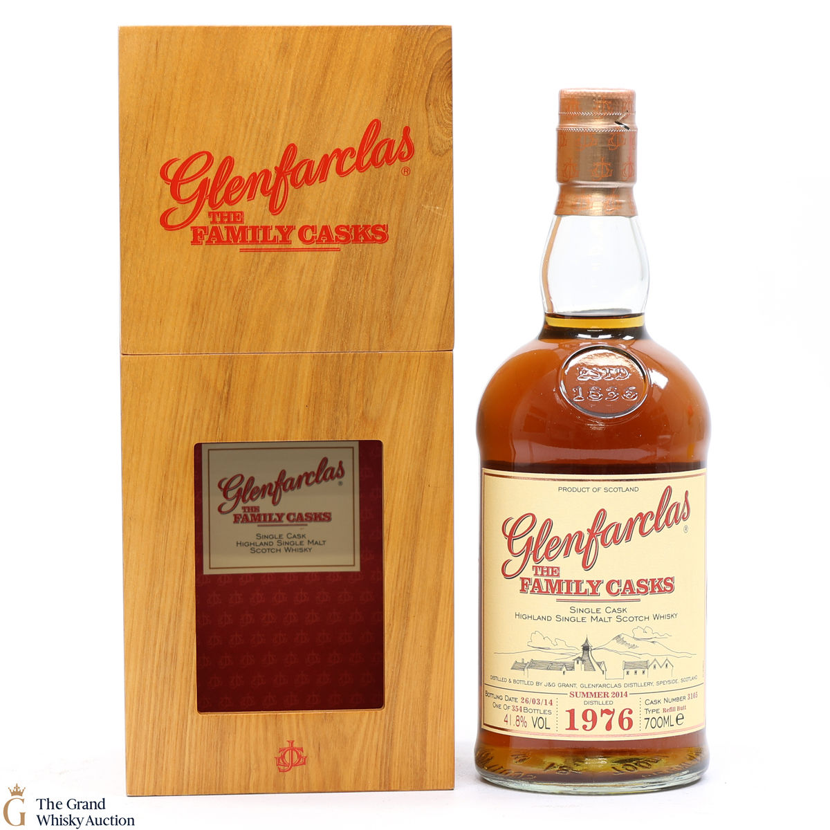 Glenfarclas - 1976 Family Cask 2014 Refill Butt #3105