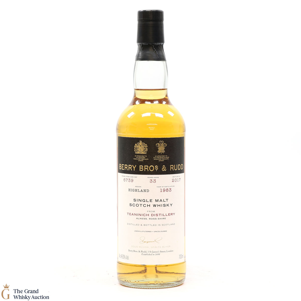 Teaninich - 33 Year Old 1983 - Single Cask #6739 - Berry Bros & Rudd