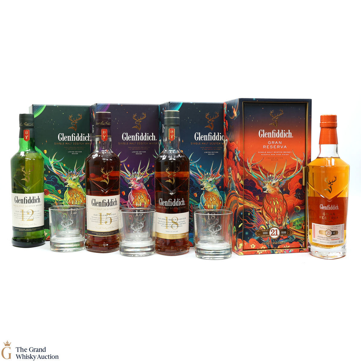 Glenfiddich - 12, 15, 18 & 21 Year Old  - Chinese New Year (4 x 70cl)