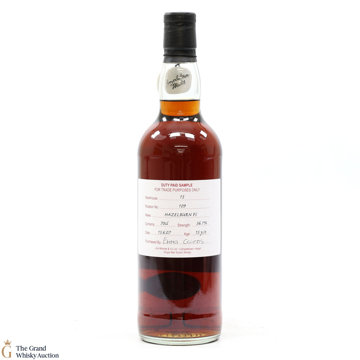 Hazelburn - 15 Year Old Fresh Sherry 2007 Duty Paid Sample 56.1%
