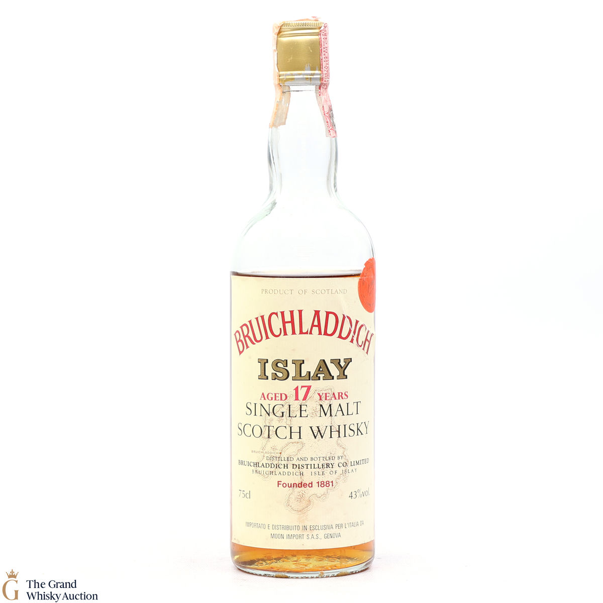 Bruichladdich - 17 Year Old 1964 Moon Import 75cl - Low Fill