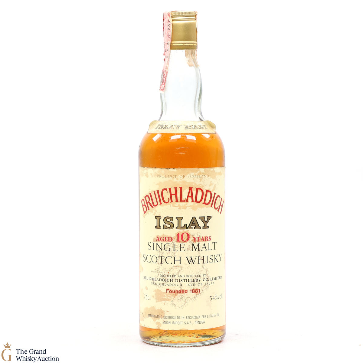 Bruichladdich - 10 Year Old (1980s) - Moon Import (75cl)