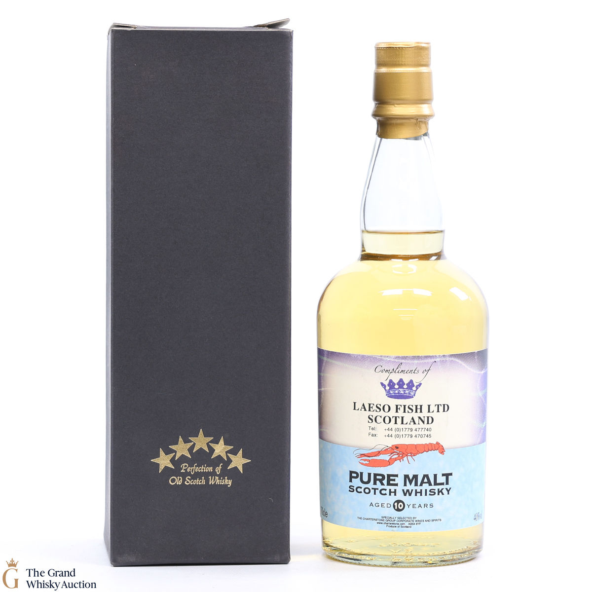 Pure Malt Scotch Whisky - 10 Year Old - Laeso Fish Ltd Scotland