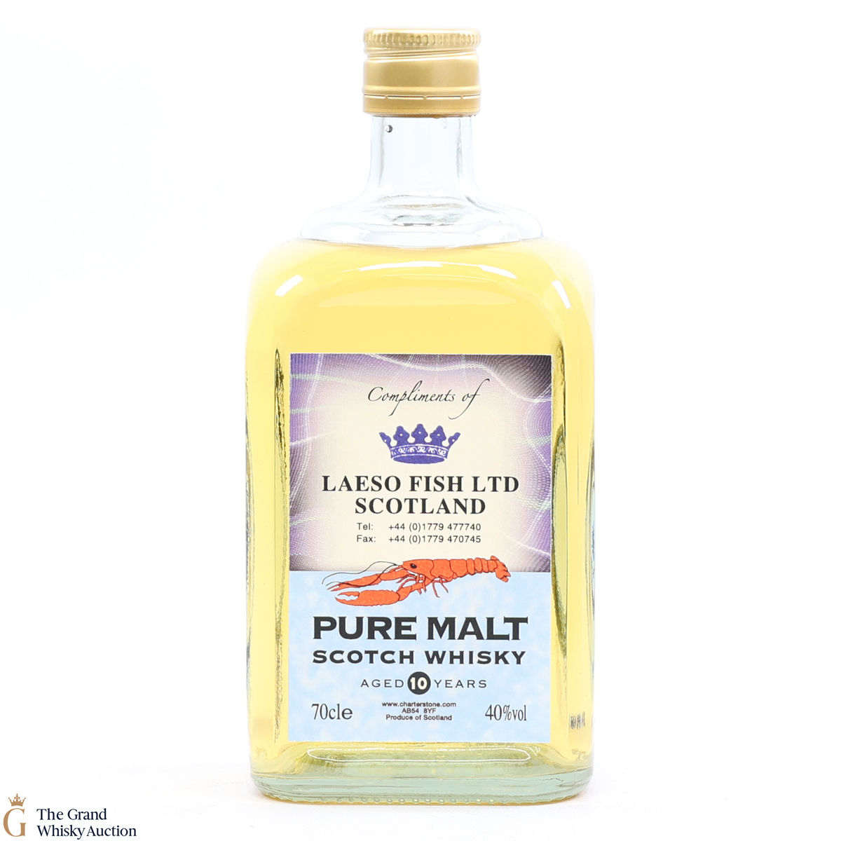 Pure Malt Scotch Whisky - 10 Year Old - Laeso Fish Ltd Scotland