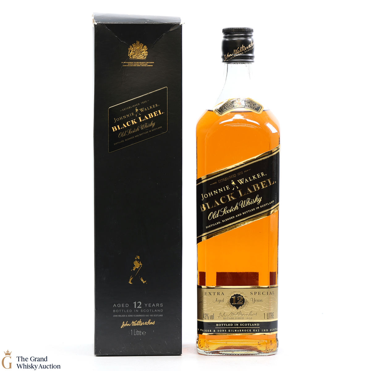 Johnnie Walker - 12 Year Old-  Black Label 1L
