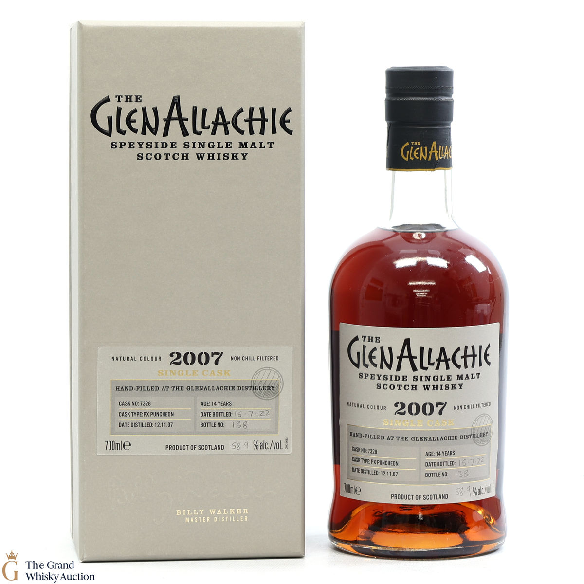 GlenAllachie - 14 Year Old 2007 Hand Filled PX Puncheon #7328