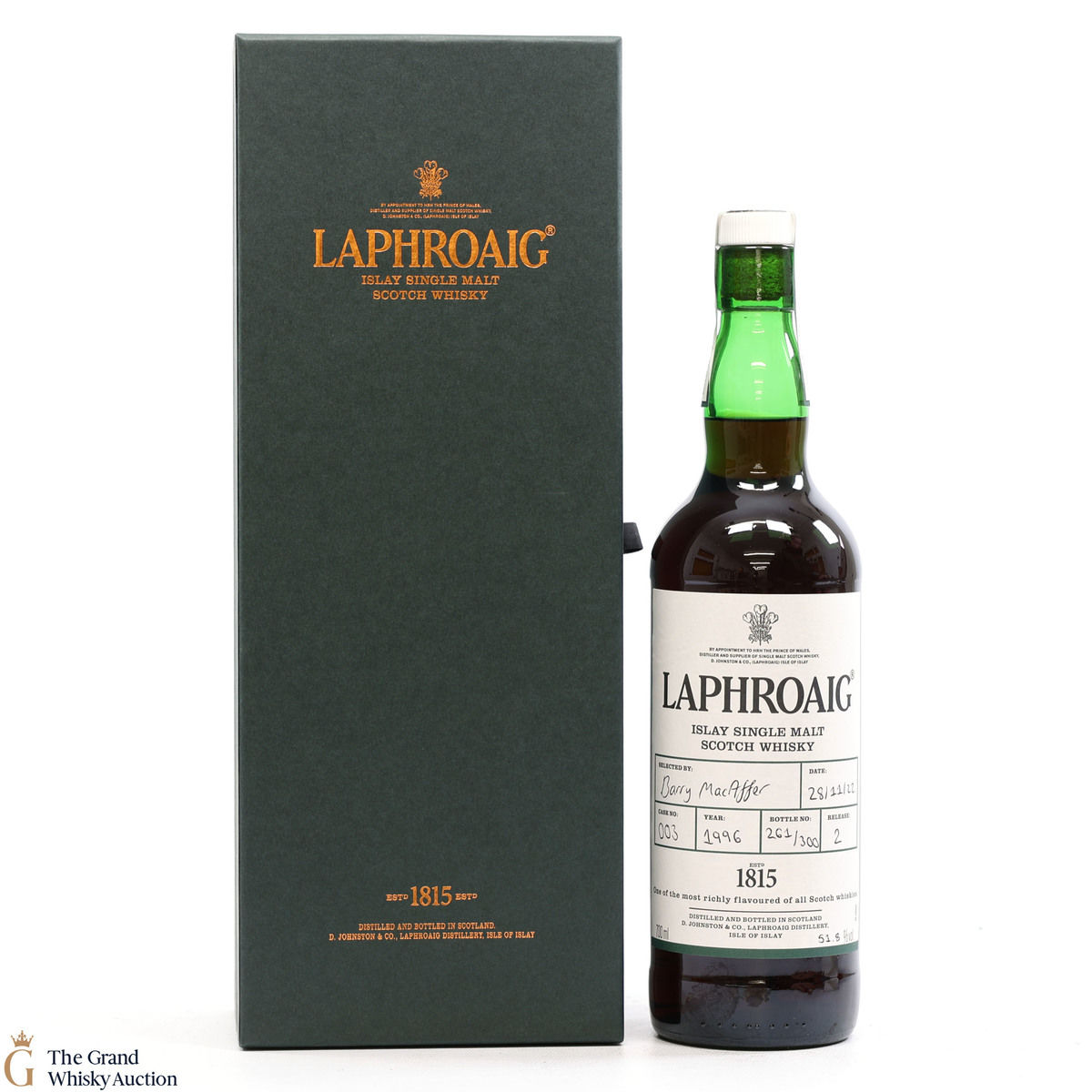 Laphroaig - 1996 Single Cask #003 - Hand Fill Release #2 2022 
