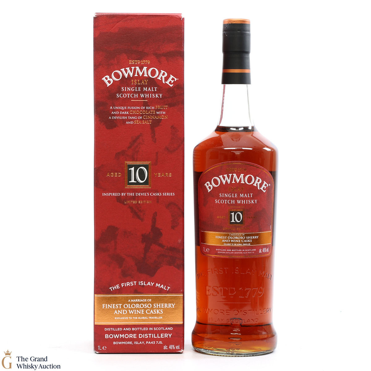 Bowmore - 10 Year Old - Devil's Cask Inspired Small Batch 1L