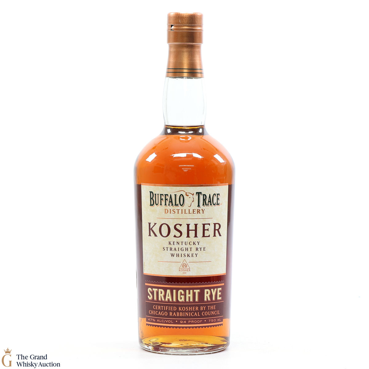 Buffalo Trace - Kosher Straight Rye Recipe 94 Proof 75cl