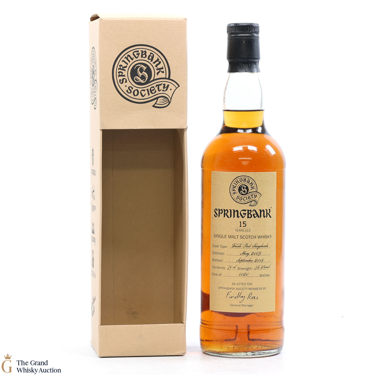 Springbank - 15 Year Old Fresh Port Hogshead - 2003 Society Bottling