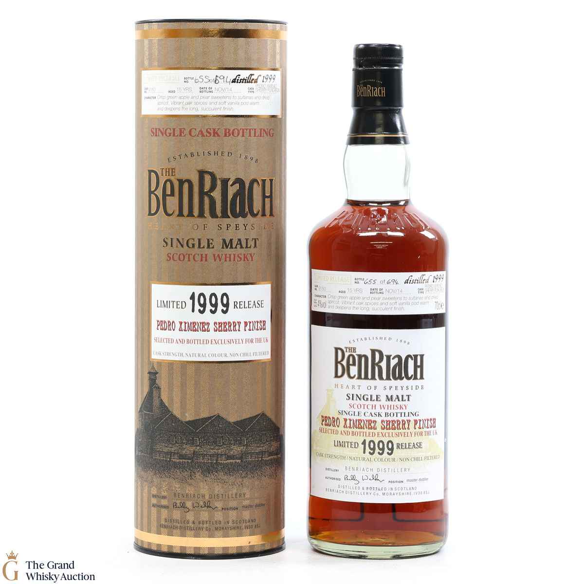 Benriach - 15 Year Old 1999 - PX Sherry #9150 - Limited Release 