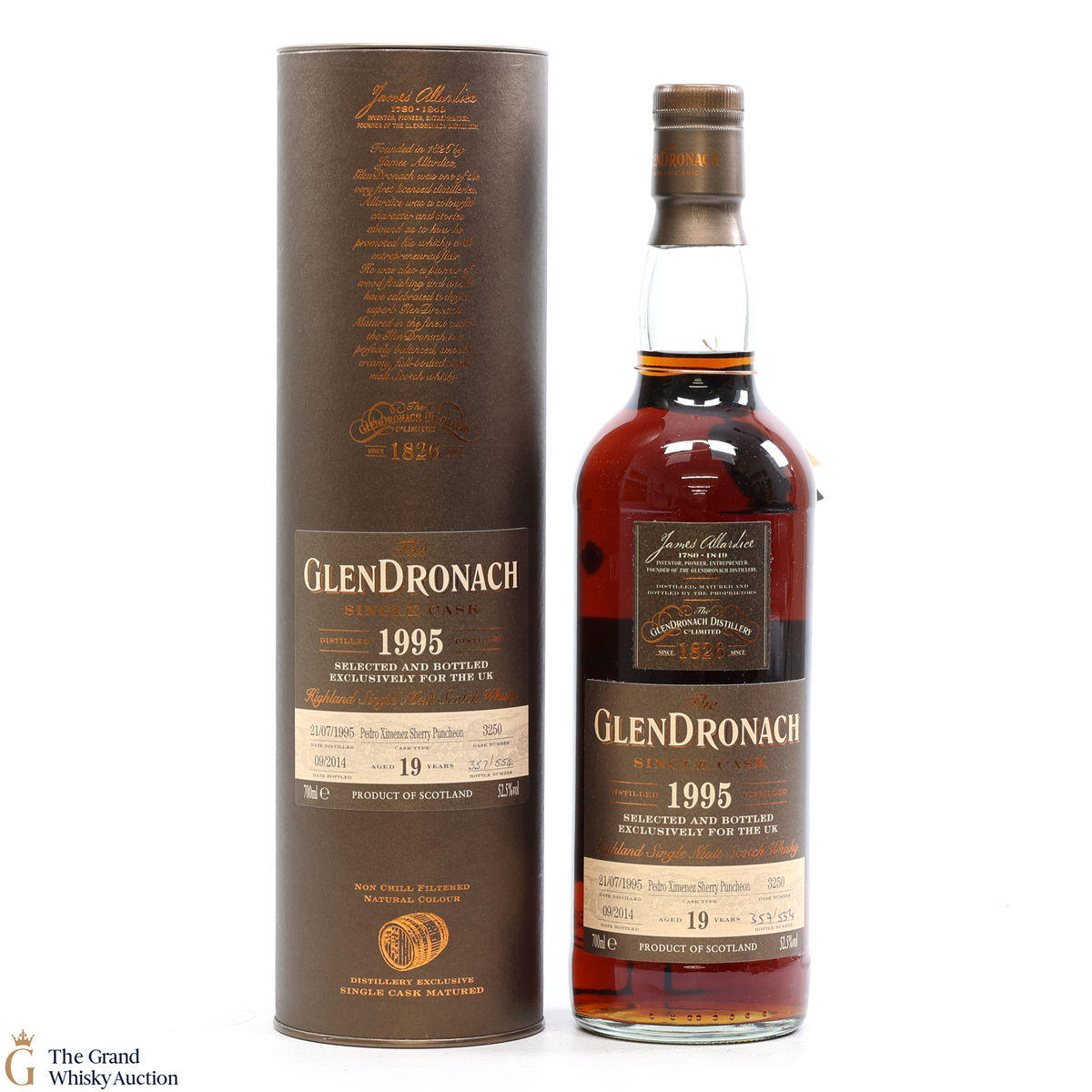 Glendronach -  19 Year Old 1995 - Single Cask #3250 - UK Exclusive