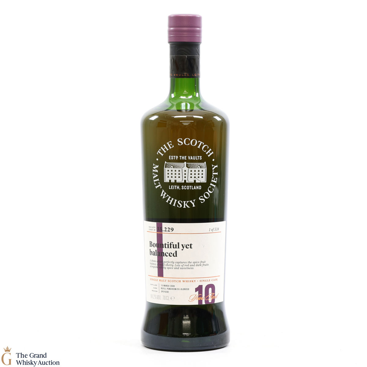 Glen Moray - 10 Year Old SMWS 35.229 Bountiful yet balanced