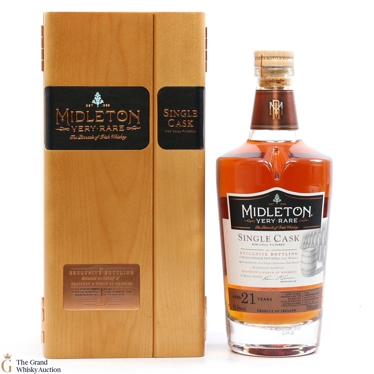 Midleton - 21 Year Old - Very Rare Single Cask #83786 - Heathrow & World of Whiskies